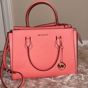 Michael Kors Large Hope Leather Satchel